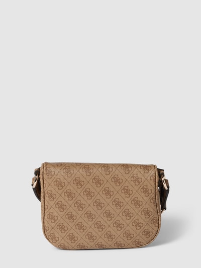 GUESS Umhängetasche mit Allover-Muster Modell 'POWER PLAY MINI' Sand 4