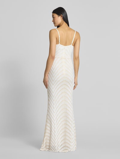 Lipsy Abendkleid mit Paillettenbesatz Weiss 5