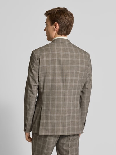 MCNEAL Slim fit colbert met reverskraag Middenbruin - 5