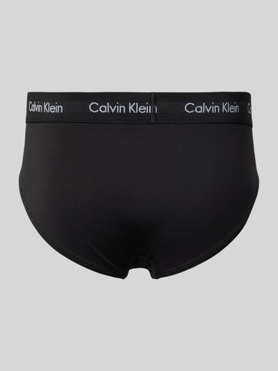 Calvin Klein Underwear Slip mit Label-Bund im 3er-Pack Black 3