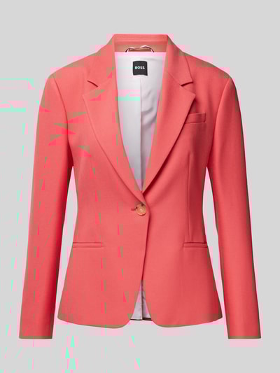BOSS Blazer met paspelzak op de borst, model 'Jia' Felroze - 2