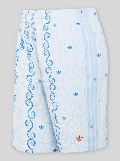 adidas Originals Relaxed Fit Shorts aus Seersucker Hellblau 2