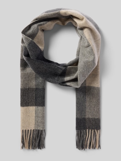 SALMONE Sjaal van puur kasjmier Antraciet - 1