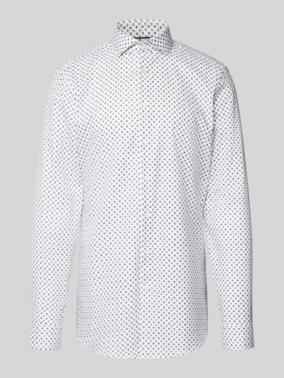 Jake*s Slim Fit Business-Hemd mit extra langem Arm Weiss 2