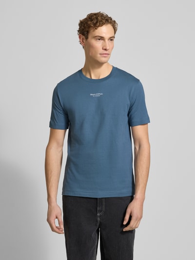 Marc O'Polo Regular fit T-shirt van puur katoen Petrol - 4
