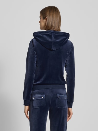 Juicy Couture Sweatjacke mit Logo-Stitching Modell 'ROBERTSON' Dunkelblau 5