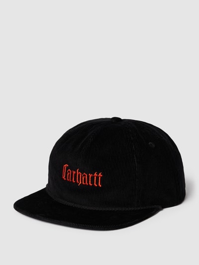 Carhartt Work In Progress Cap aus Baumwolle in Ripp-Optik Black 1