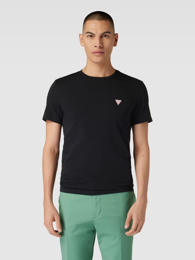 GUESS T-Shirt mit Logo-Detail Modell 'JOE' Black 4