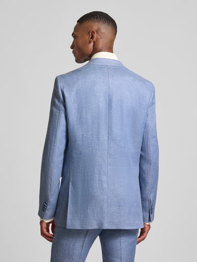 CG - Club of Gents Regular fit pak van linnenmix, model 'Marzotto' Lichtblauw gemêleerd - 5