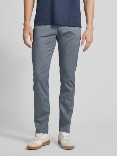 Christian Berg Men Broek in 5-pocketmodel Rookblauw - 4