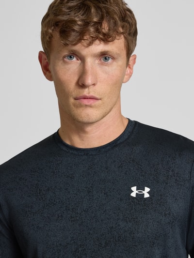 Under Armour Regular fit T-shirt met logoprint, model 'Tech' Zwart - 3