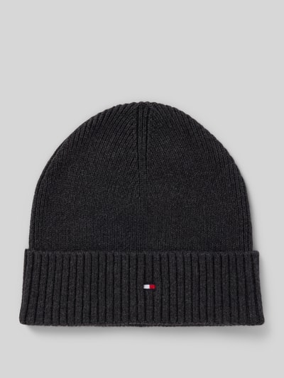Tommy Hilfiger Beanie aus Baumwoll-Kaschmir-Mix  Anthrazit 1