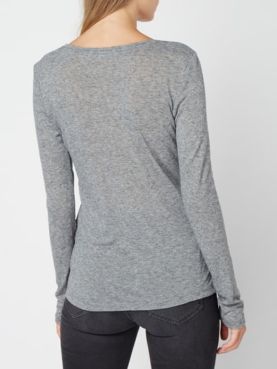 Joseph Janard Longsleeve mit Wolle Dunkelgrau Melange 4