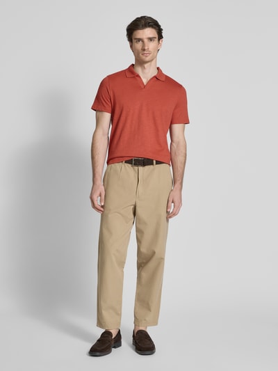 MCNEAL Poloshirt mit V-Ausschnitt Terra 1