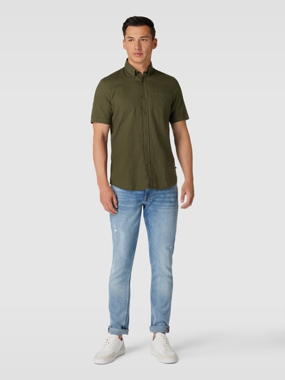 Matinique Koszula casualowa z kołnierzykiem typu button down model ‘trostol’ Khaki 1