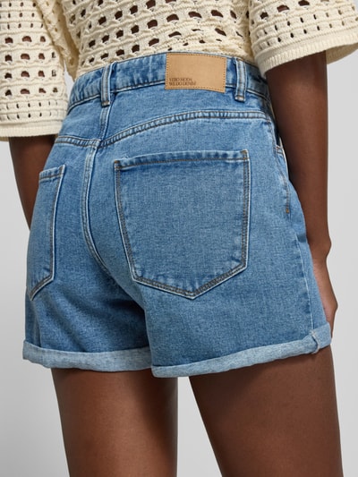 VERO MODA Loose Fit Jeansshorts aus Baumwoll-Mix Modell 'ZURI' Jeansblau 3