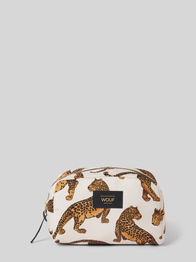 WOUF Kosmetiktasche mit Motiv-Print Modell 'The Leopard' Sand 1