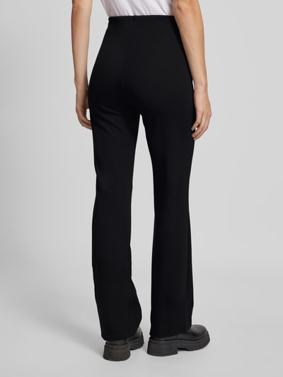 MAC Flared cut broek met elastische band in zwart online kopen P C