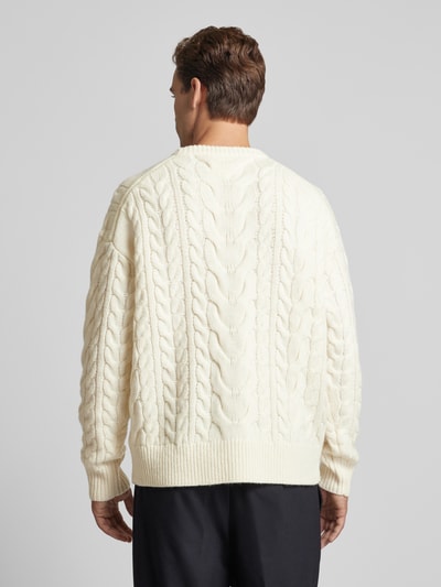 Tommy Hilfiger Strickpullover mit Strukturmuster Offwhite 5