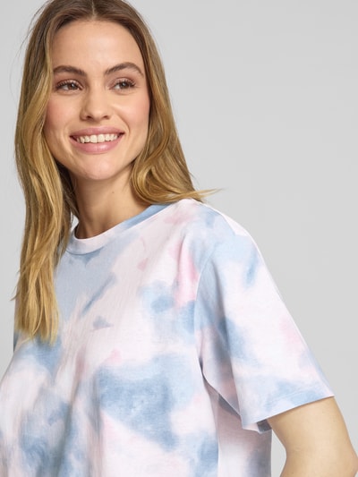Jake*s Casual T-Shirt im Batik-Look Sky 3