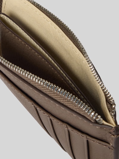 Marc O'Polo Portemonnaie aus echtem Rindsleder mit Label-Detail Hellbraun 3