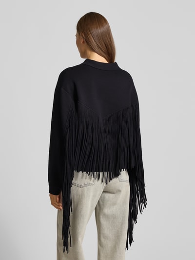 Essentiel Antwerp Boxy Fit Cardigan aus Viskose-Mix Modell 'ISTERN' Marine 5