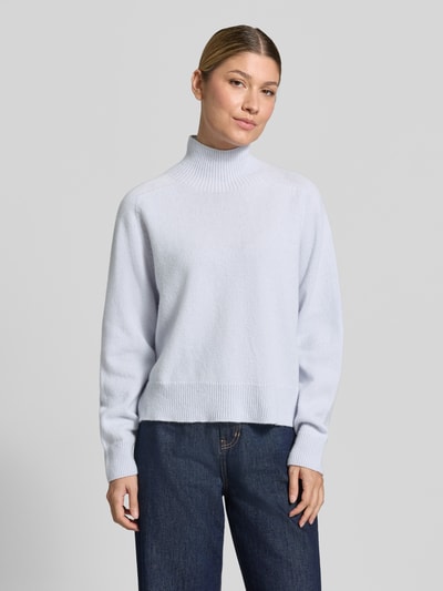 DRYKORN Gebreide pullover met opstaande kraag model 'LYZIMA' Lichtblauw - 4