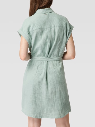 Tom Tailor Denim Hemdblusenkleid mit Strukturmuster Mint 5