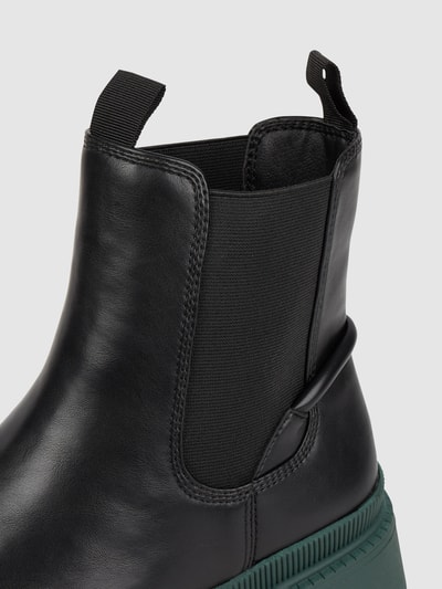 Tamaris Chelsea Boots in Leder-Optik Schwarz 2