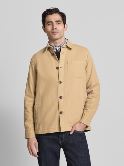 Barbour Regular Fit Hemdjacke aus reiner Baumwolle Stein 4