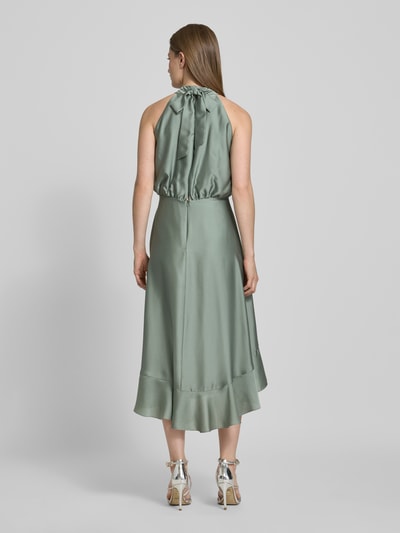 Swing Cocktailjurk met halter Lindegroen - 5