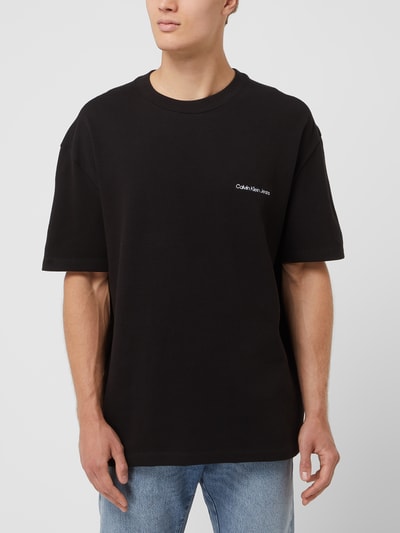 Calvin Klein Jeans T-Shirt aus Baumwolle Black 4