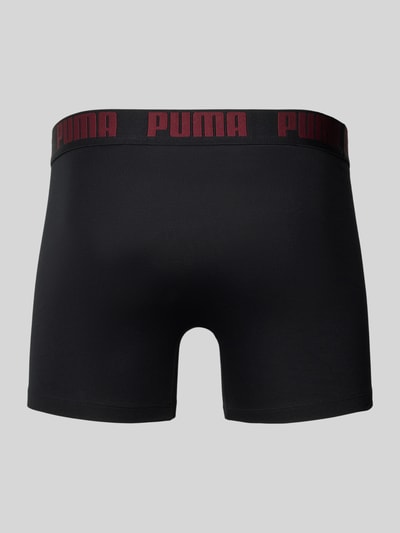 PUMA Boxershort met elastische logo in band in een set van 2 stuks Zwart - 3