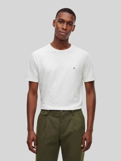 Tommy Hilfiger regular fit T-shirt van puur katoen Wit - 4