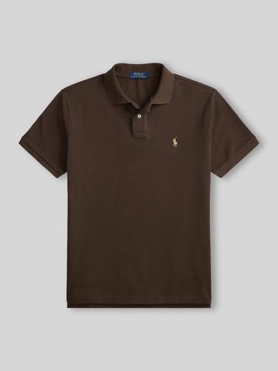 Polo Ralph Lauren regular fit poloshirt van puur katoen Middenbruin - 2