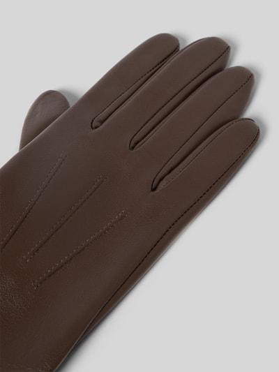 Roeckl Handschuhe aus Leder mit Label-Detail Modell 'TALLIN TOUCH' Mittelbraun 3