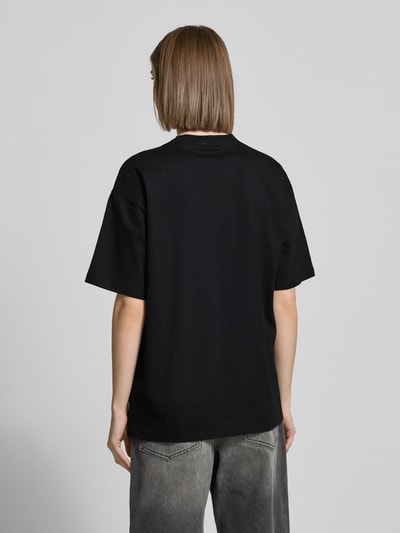 Review Oversized T-Shirt mit Motiv-Print Black 5