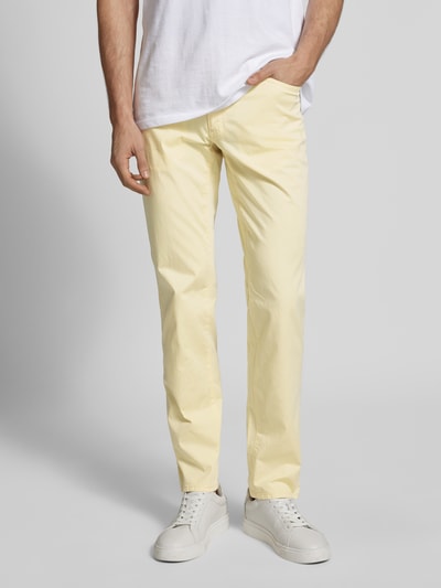 Brax Regular Fit Chino im 5-Pocket-Design Modell 'ULTRALIGHT' Hellgelb 4