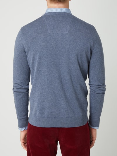 Tom Tailor Gebreide pullover met V-hals Petrol gemêleerd - 5