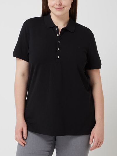 Lauren Ralph Lauren Curve PLUS SIZE poloshirt van piqué Zwart - 4