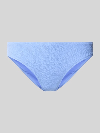Produktfoto, Bikini-Slip mit Label-Detail Modell 'Saltoty' von Barts in Hellblau, Material-Mix mit Stretch-Anteil, Damen, strukturierte Textur.