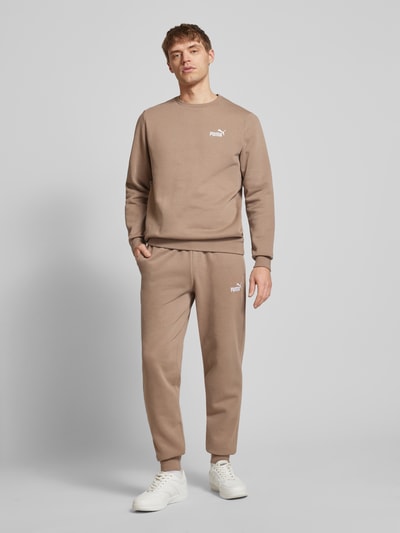 PUMA PERFORMANCE Sweatshirt mit Label-Stitching Taupe 1