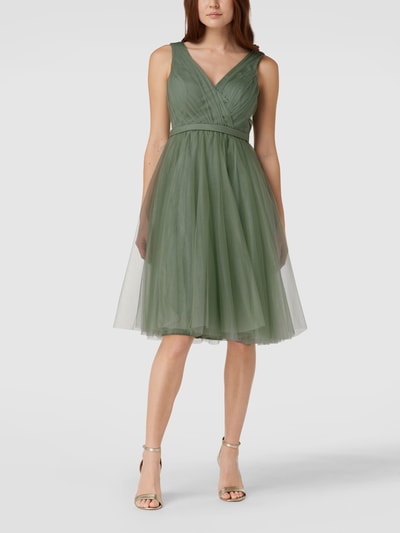 TROYDEN COLLECTION Cocktailkleid mit Glitzer-Effekt Mint 4