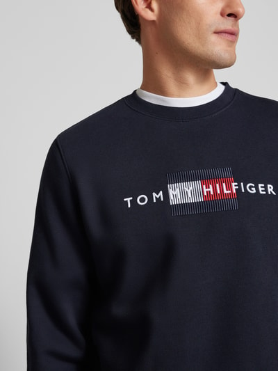 Tommy Hilfiger Sweatshirt mit Label-Stitching Marine 3