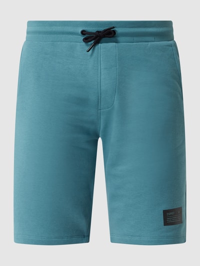 Esprit Relaxed Slim Fit Sweatshorts mit Logo-Detail  Tuerkis 2