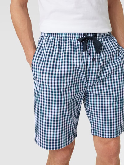 GÖTZBURG 1889 Pyjama-Shorts mit Knopfverschluss Dunkelblau 3
