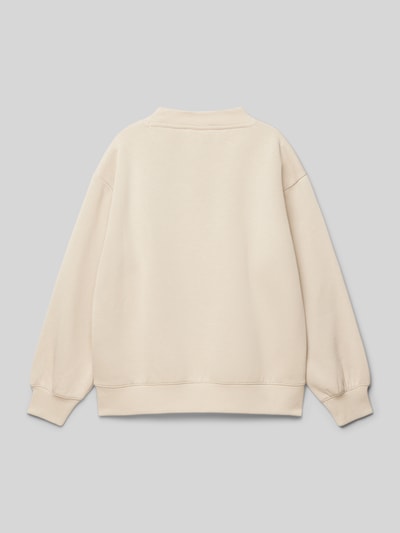 CHAMPION Sweatshirt mit Label-Stitching Beige 3