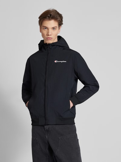 CHAMPION Windbreaker met logoprint Zwart - 4