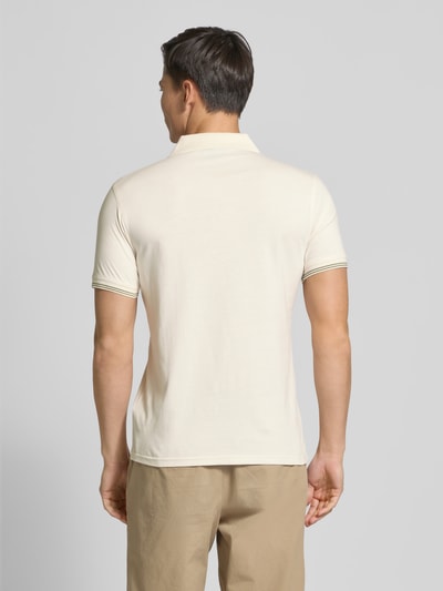 Barbour Tailored Fit Poloshirt aus reiner Baumwolle Offwhite 5