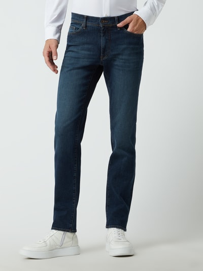 Brax Straight fit jeans met stretch, model 'Cadiz' Blauw - 4